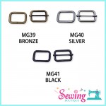 RING - SQUARE&SUN SHAPE-METAL 32MM